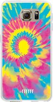 Samsung Galaxy S6 Hoesje Transparant TPU Case - Psychedelic Tie Dye #ffffff