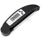 Inklapbare keukenthermometer - voedselthermometer - vleesthermometer - suikerthermometer - BBQ / barbecue - broodthermometer - frituurthermometer zwart