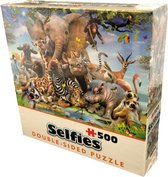 Double sided puzzel - Selfies - Wild - 500 stukjes