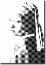 Poster Meisje met de Parel pixel
