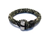 Brahman - Cobra - Groen Zwart - Mannen armband - 18cm