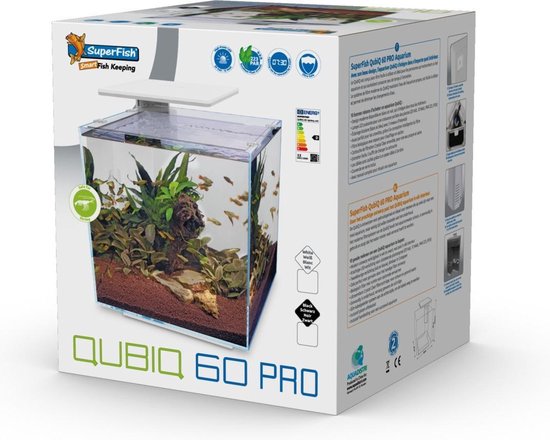 Superfish Qubiq 60 Pro Wit aquarium