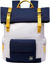 YLX Original Backpack 2.0. Gebroken wit en blauw. Recycled Rpet materiaal. Eco-friendly