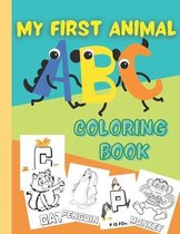 My First Animal ABC Coloring Book