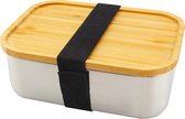 Lunchbox RVS bamboe – Duurzaam - 1200 ml