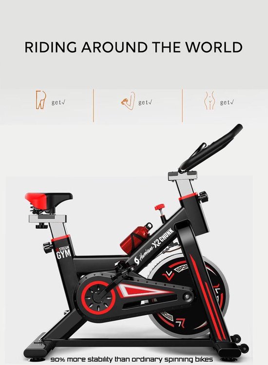 Hurricane X2 Chunk Exercise Spin Bike Xstream Gym Velo d exercice spinning bol