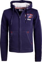 Geographical Norway Vest Met Capuchon Blauw Gardon - M
