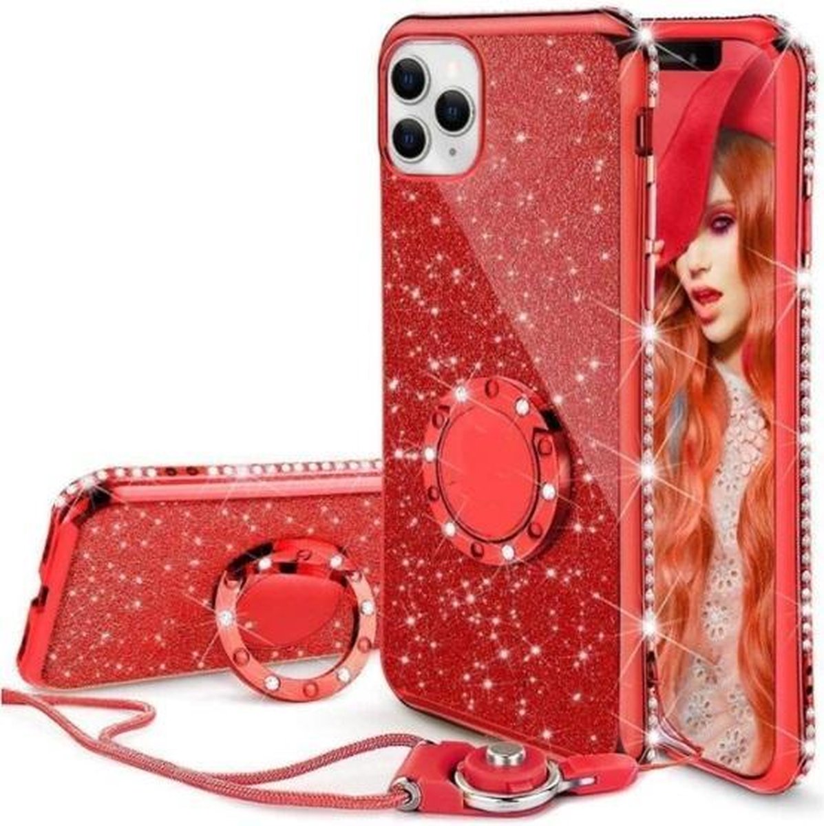 All About Your Phone Telefoonhoesje - Book Case - Geschikt Voor Apple IPhone 7 - Rood