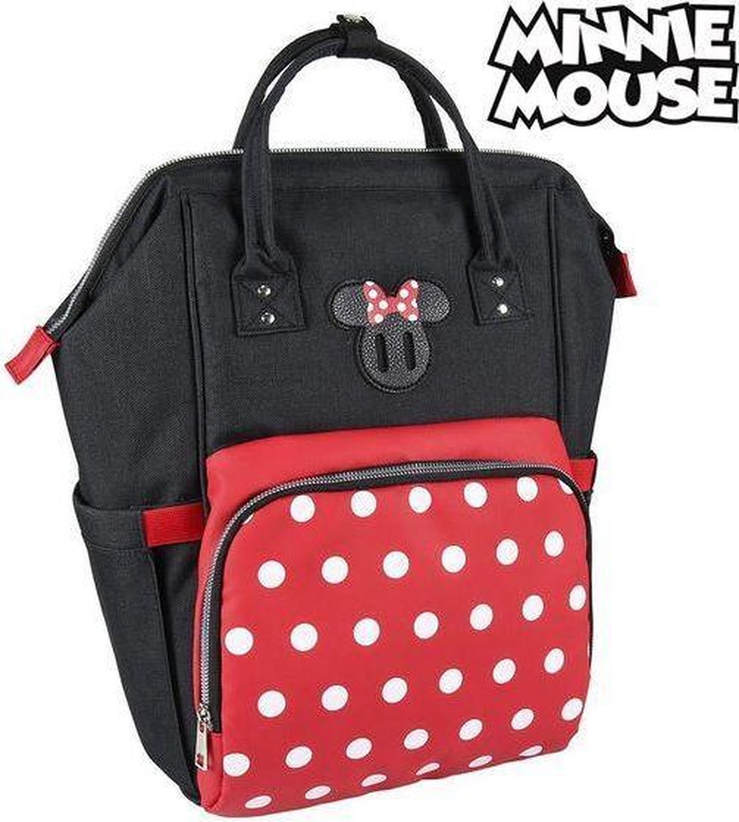 Rugtas Minnie Mouse Zwart Rood