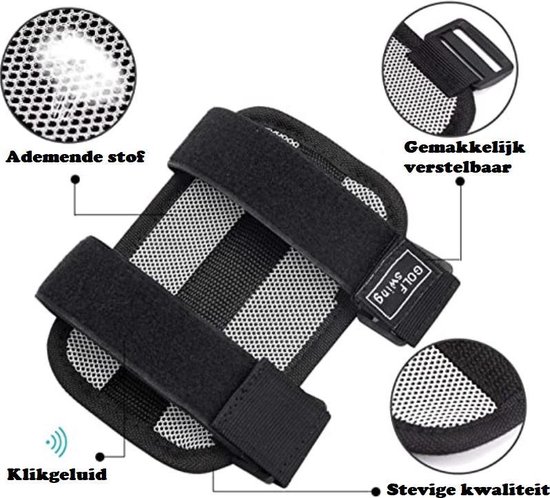 Firsttee Elleboogcorrector - Met CORRECTIEGELUID & ADEMEND - Elleboog - Corrector - Swing trainer - Sport - Training - Golf accessoires - Trainingsmaterialen - Cadeau - Golfballen - Golftrainingsmateriaal - Mat afslaan tees - Houding - Golfset - Net van Firsttee — afbeelding 2