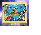 Diamond painting special framed 40x50cm - Schildpad