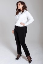 Slim fit broek met stretch