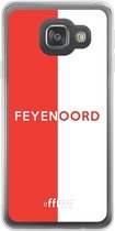 6F hoesje - geschikt voor Samsung Galaxy A3 (2016) -  Transparant TPU Case - Feyenoord - met opdruk #ffffff