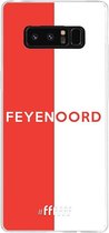 6F hoesje - geschikt voor Samsung Galaxy Note 8 -  Transparant TPU Case - Feyenoord - met opdruk #ffffff