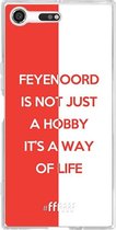 Sony Xperia XZ Premium Hoesje Transparant TPU Case - Feyenoord - Way of life
