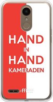 LG K10 (2018) Hoesje Transparant TPU Case - Feyenoord - Hand in hand, kameraden