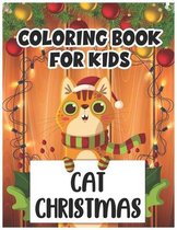Cat Christmas Coloring Book for Kids
