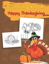 Coloring book Happy Thanksgiving