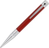 S.T. Dupont D-Initial Rood/Chrome balpen