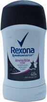 Rexona Deodorant Stick - Invisible Pure - 6 x 40 ml - Voordeelverpakking