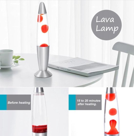 Exclusieve Lavalamp Lava Lamp Motion Lamp Rood 3D