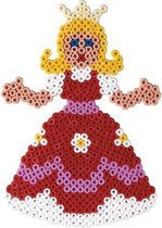 Hama midi PRINSES / PRINCESS / MEISJE strijkkralen vormpje / figuur / grondplaat voor normale strijkparels (strijkkralenbordje / legbordje pop, creatief kralen cadeau voor kinderen!)