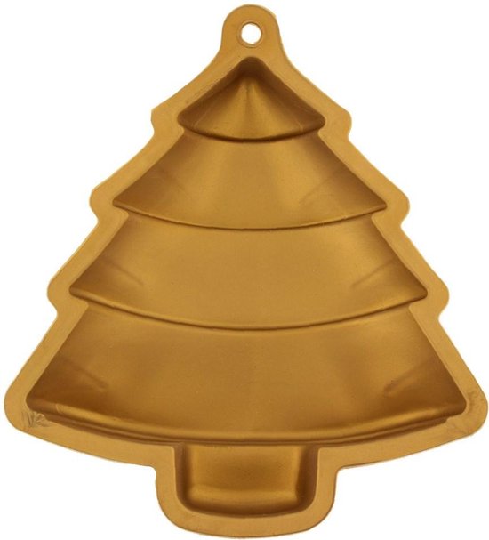 Siliconen Bakvorm Kerstboom Goud | bol.com