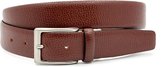 Miguel Bellido Classic Pantalon riem rood bruin - heren en dames riem - 3.2 cm breed - Rood Bruin - Echt Leer - Taille: 100cm - Totale lengte riem: 115cm