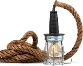 Industriële kooilamp | touwlamp | hanglamp