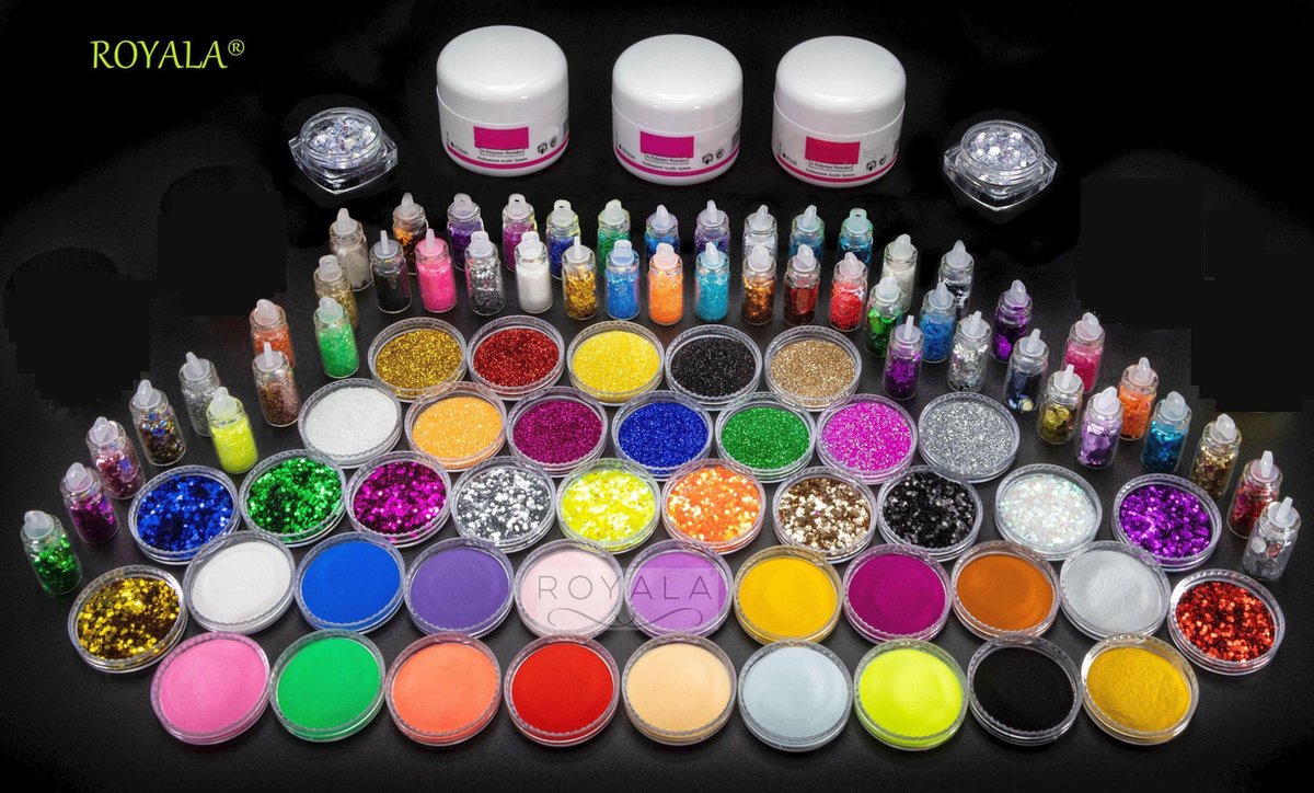 Acrylnagels Starters Pakket Medium 123 delig 92 Colors Acryl