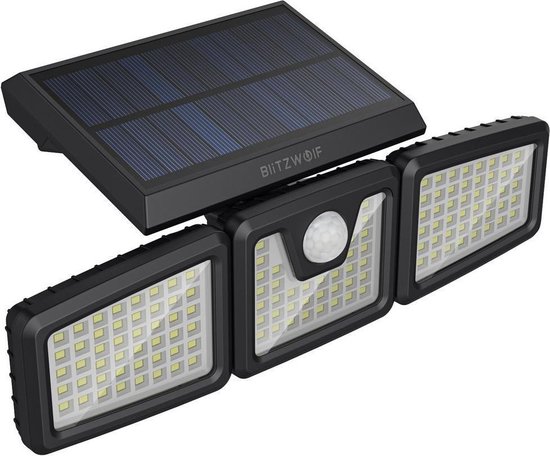 3-delige LED tuinspot breedstraler bewegingsdetectie zonne energie -  waterdicht | bol.com