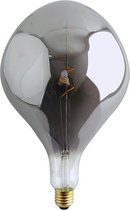 VikingLED E27 ET Vintage geblazen glas - dimbaar - smoke - 6W | Home lichtjes | Sfeer verlichting thuis |Lichtjes slinger | Plafondlamp hanglamp