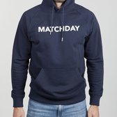 Duo Central Matchday Voetbal Hoodie - Blauw - Maat M