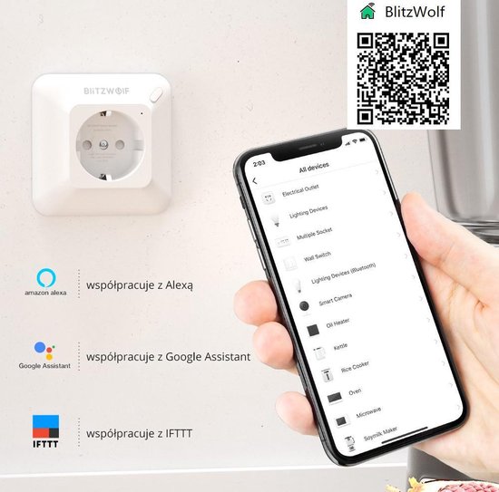 Gezamenlijke selectie Renaissance palm Smart home inbouw wandcontactdoos voor Android en iOS WiFi - 2,4 GHz -  IFTTT | bol.com