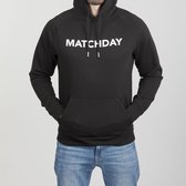 Duo Central Matchday Voetbal Hoodie - Zwart - Maat L