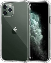 Apple iPhone 11 Pro Max Transparant Siliconen Hoesje - Apple iPhone 11 Pro Max Transparant Silicone Case - Apple iPhone 11 Pro Max Transparant Backcover Shock Proof
