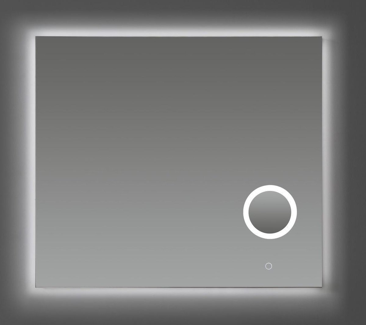 Blue Star spiegel met LED verlichting en make-up spiegel 80x70cm