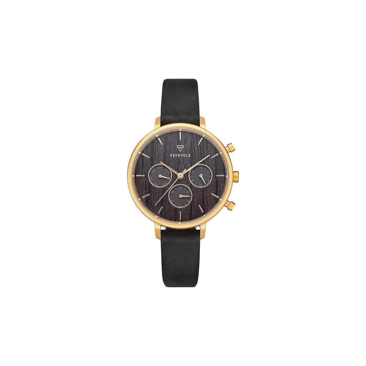 Kerbholz dames horloges quartz analoog One Size Zwart 32012156