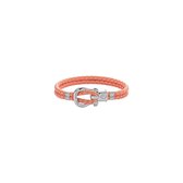Paul Hewitt Phinity Bracelet - PH-FSH-L-S-A-S - Armband - Leer - Oranje - 17cm