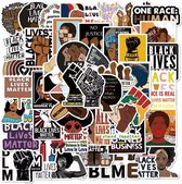 Black Lives Matter - 50 BLM stickers - Schoolagenda stickers - Laptop sticker