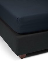 Essenza Premium - Coton percale - Drap housse - Extra High - Double - 140x200 cm - Nightblue