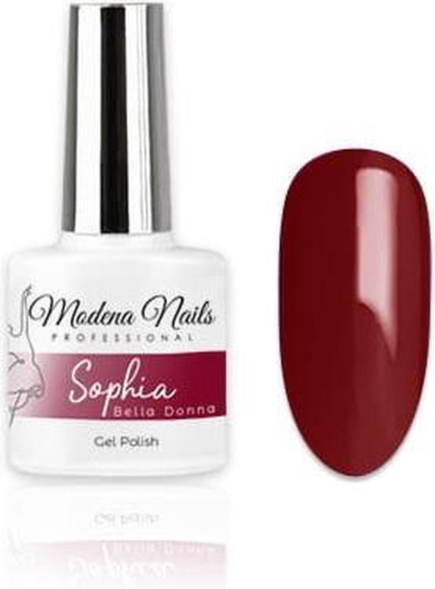 Modena Nails Gellak Bella Donna - Sophia 7,3ml. - Bella Donna - Glanzend - Gel nagellak - Gel nagellak