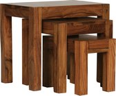 Pippa Design set van 3 salontafels - massief hout