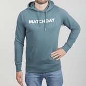 Duo Central Matchday Voetbal Hoodie - Groenblauw - Maat S