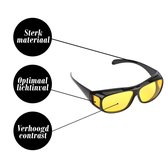 RT SHOP - Nachtbril met afneembaar brilkoord - Overzetbril - Gele glazen