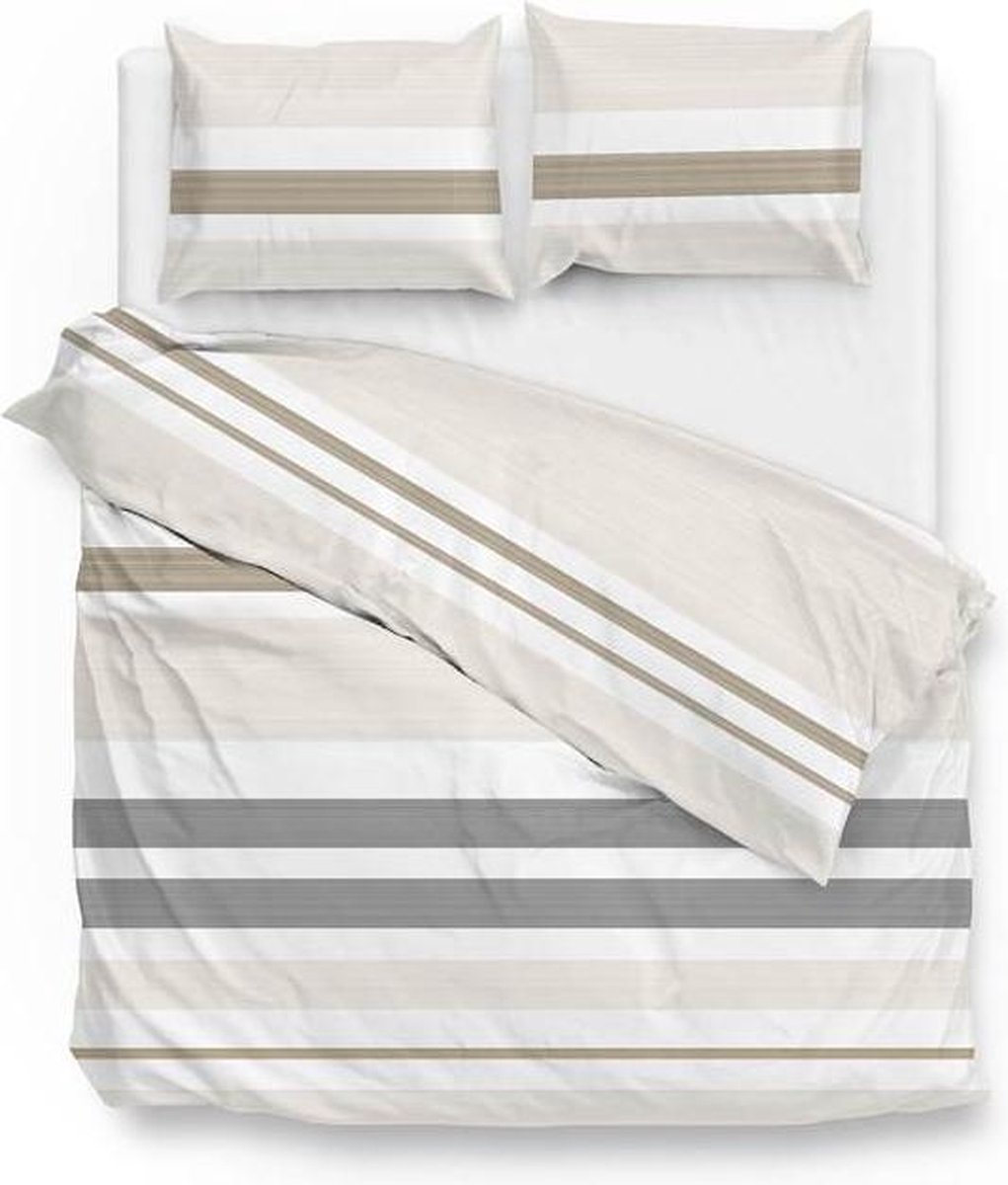 Zo!Home Luke - Dekbedovertrek - Lits-jumeaux - 260x200/220 cm - Natural