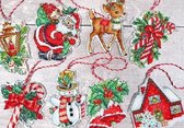 Letistitch borduurpakket kersthangers kit nr 1 om te borduren 966