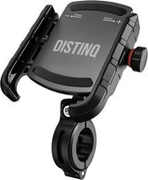 DistinQ Support de téléphone pour le vélo - Universel - Rotatif à 360 degrés - Support de vélo pour téléphone intelligent et GSM iPhone - Samsung - Noir