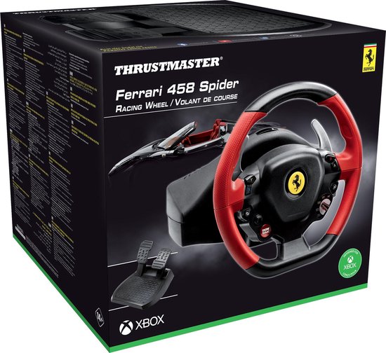 Thrustmaster Ferrari 458 Spider Racestuur - Rood - Xbox One, Xbox Series S  & X | bol