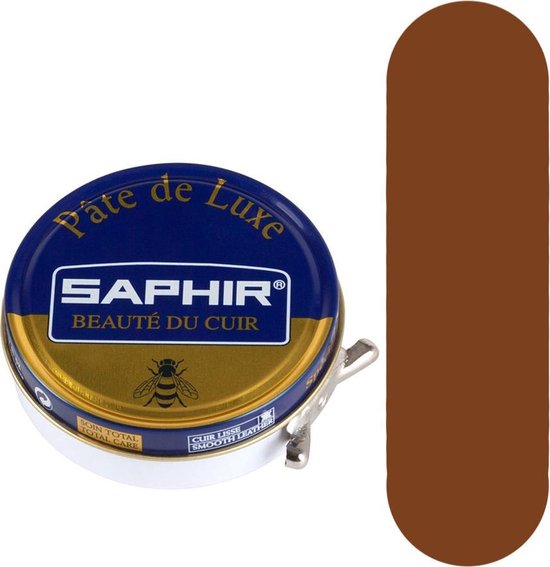 Boîte de cirage Saphir Pate de Luxe 50ml. - 03 Marron clair | bol